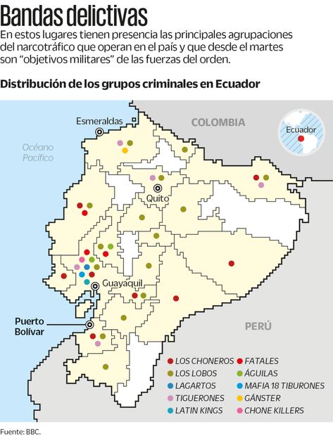 Ecuador Radiografía de los grupos criminales que azotan al país