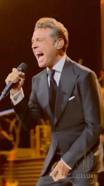 Luis Miguel. Fuente: Instagram @luismigueldeluxe