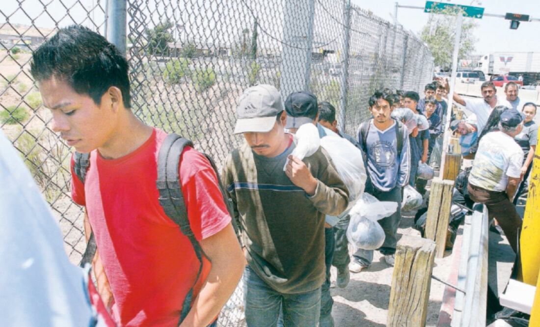 Migrantes, durante su intento de llegar a Estados Unidos (ARCHIVO EL UNIVERSAL)