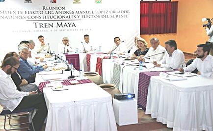 AMLO sostiene encuentro con gobernadores sobre creación del tren Maya