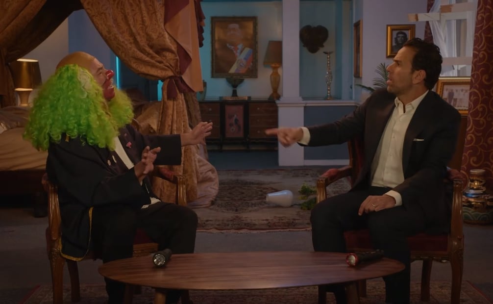 Brozo y Loret visitan el “búnker de Venezuela”. Foto: Captura de pantalla