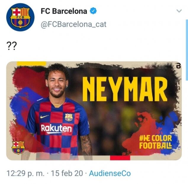 Hackean al Barcelona y publican que regresará Neymar