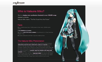 Cantante virtual japonesa llegará a la Feria de las culturas amigas