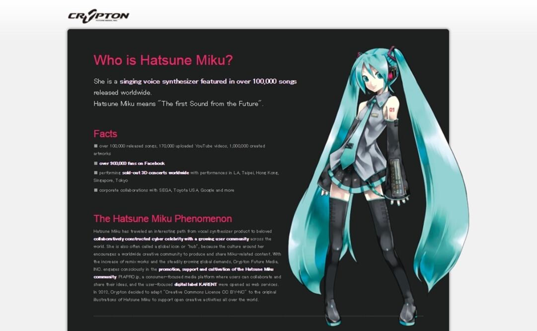 Foto: Captura crypton.co.jp