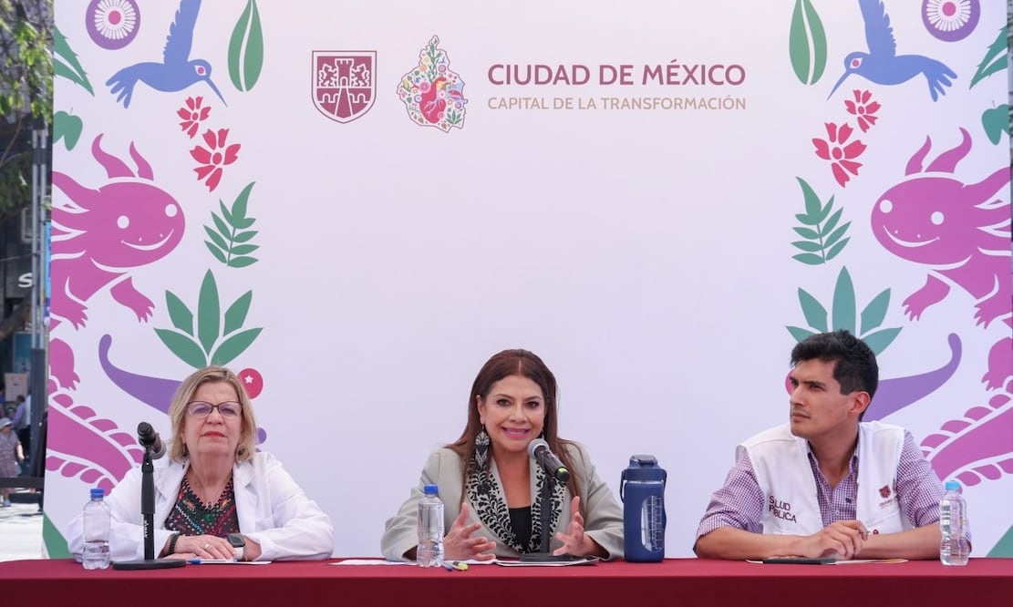 Jefa de Gobierno capitalino anuncia horario extendido para aplicar vacunas. Foto: Cortesía.