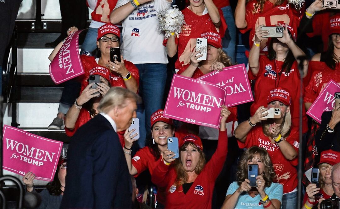 Donald Trump, ganador de las elecciones en Estados Unidos, al llegar a un mitin en Reading, Pennsylvania, el 4 de noviembre pasado. Foto: Ed Jones | AFP