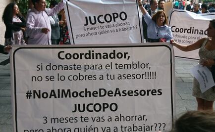 Asesores de la Cámara de Diputados exigen pago de tres meses de sueldo