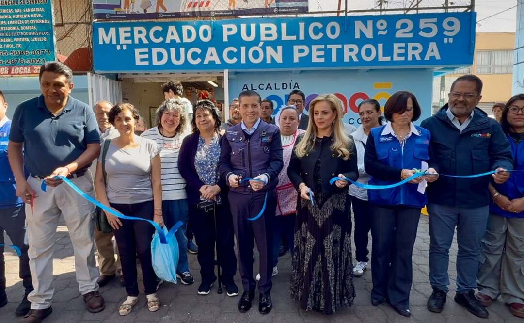 Giovani Gutiérrez asegura que Coyoacán es la alcaldía que más rehabilita mercados públicos (22/01/2025). Foto: X @Alcaldia_Coy