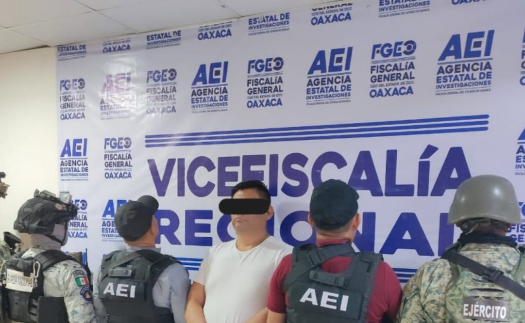 Detienen a uno de los presuntos “jefe de plaza” en el Istmo de Oaxaca (27/04/2025). Foto: Especial