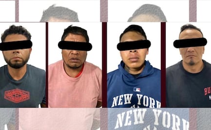 Detienen a 4 presuntos integrantes de grupo delictivo dedicado al robo de transporte de carga; los capturan en la México-Pachuca