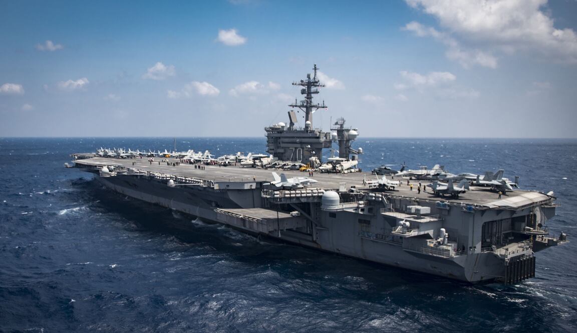 El portaaviones USS 'Carl Vinson' (Foto: AFP)