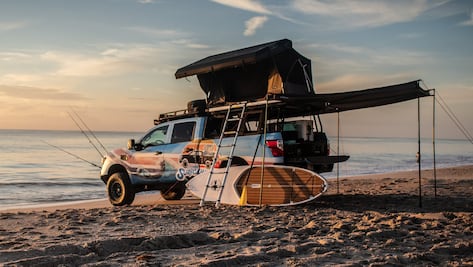 Nissan Titan Surfcamp un auto ideal para un día de playa