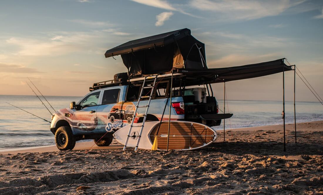 Nissan Titan Surfcamp un auto ideal para un día de playa