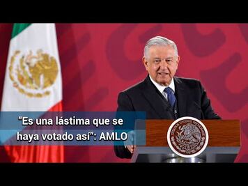 AMLO lamenta que se votará en contra de la reducción de financiamiento de partidos