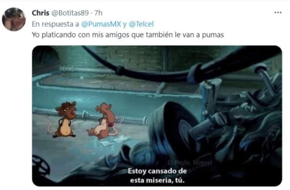 Pumas se adueñó de los memes luego de perder ante Chivas