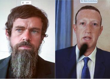 Jefes de Twitter y Facebook comparecen ante el Senado por desinformación en sus redes