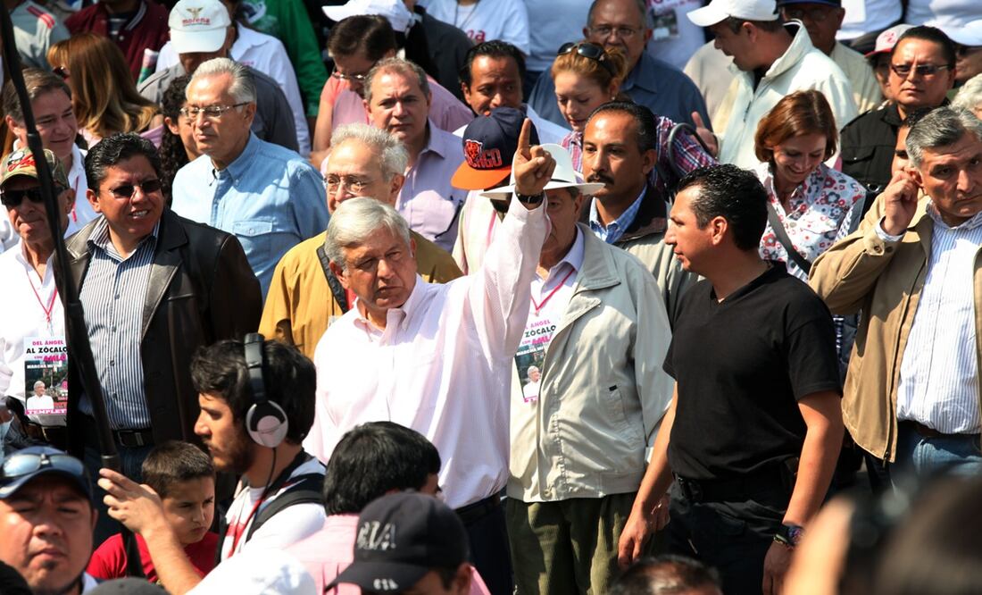El presidente Andrés Manuel López Obrador encabezará una inédita marcha para celebrar cuatro años de su gobierno, la primera administración en México de un presidente de izquierda. Foto: archivo/EL UNIVERSAL