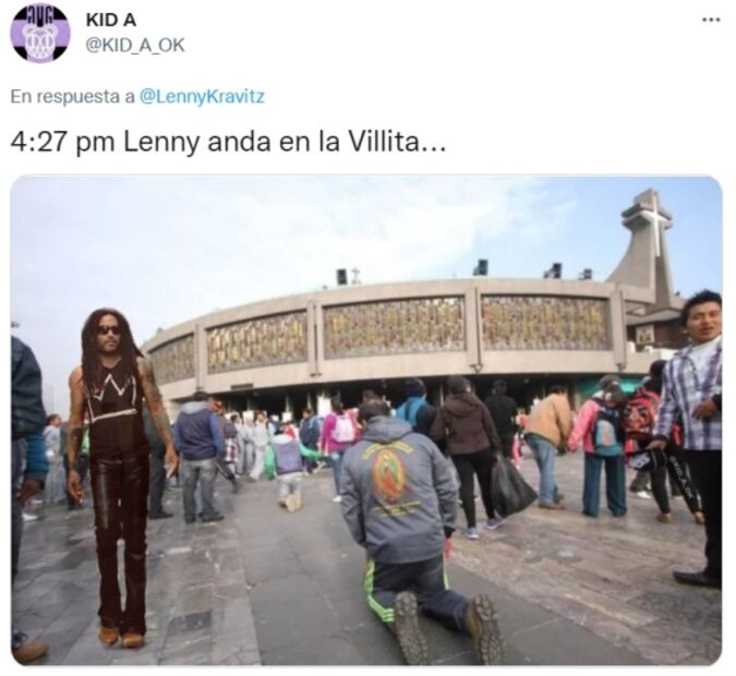 Llega Lenny Kravitz a la CDMX y con él, los memes 