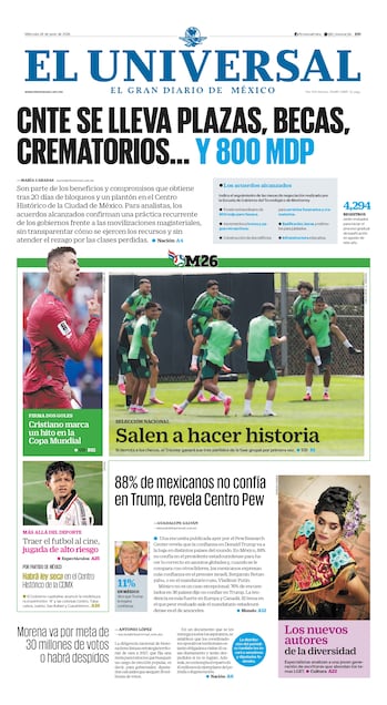Portada impresa del 24 de junio de 2026
