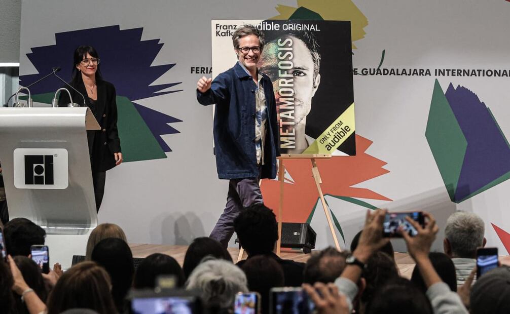 El actor mexicano Gael García Bernal en la Feria Internacional del Libro (FIL) de Guadalajara. Foto: Gabriel Pano / EL UNIVERSAL