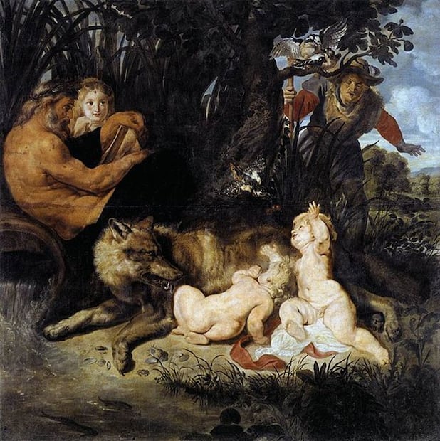 Romulo y Remo.
Pieter Paul Rubens 1615-1616. Museo Capitolino de Roma