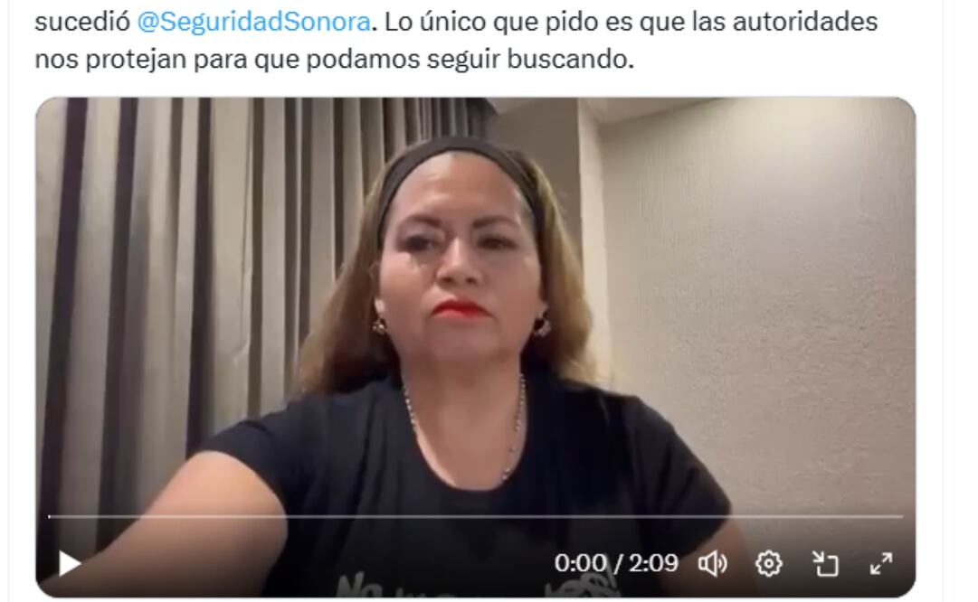 Cecilia Patricia Flores, desconoce los motivos por los que entraron a su casa pero afirmó que ella y su familia han recibido múltiples amenazas de muerte desde que busca a sus hijos. Foto: @CeciPatriciaF