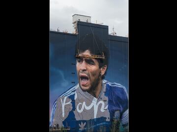 Diego Maradona inspira el mural más grande del mundo