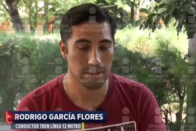 "¿Dónde quedó el resto del tren?", así reaccionó el conductor del Metro tras el desplome