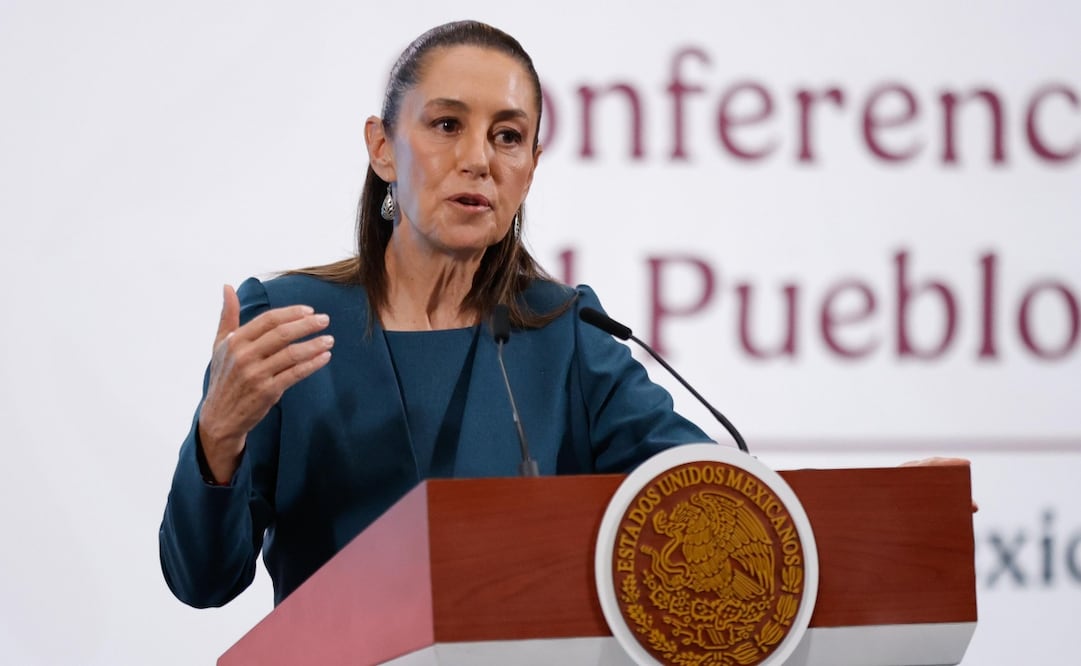 Conferencia matutina de la presidenta Claudia Sheinbaum Pardo el 19 de mayo de 2025. Foto: Diego Simón Sánchez / EL UNIVERSAL