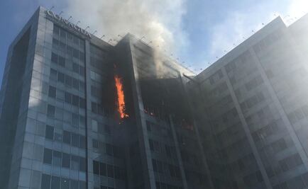 Se registra incendio en edificio de Conagua