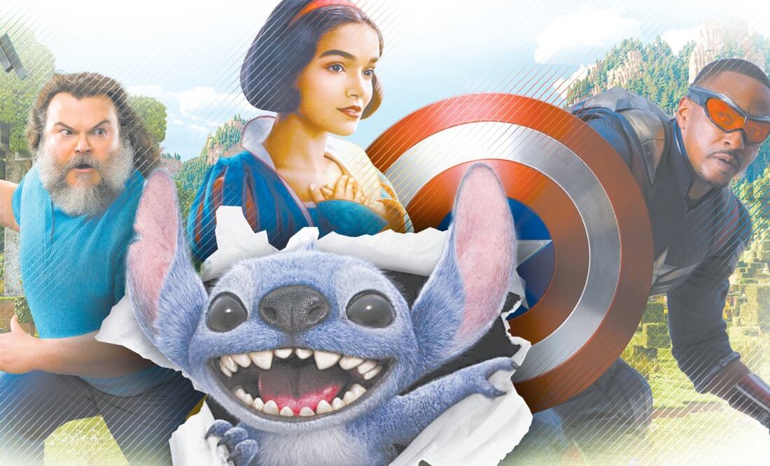 "Lilo & Stitch", "Minecraft" y "Karate Kid" confirman: el cine familiar domina las salas mexicanas. Ilustración de DANIEL RAZO. EL UNIVERSAL