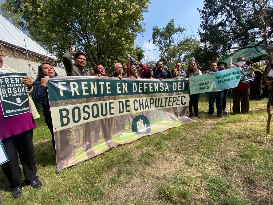 Frente en Defensa del Bosque de Chapultepec. Foto: Alberto Acosta