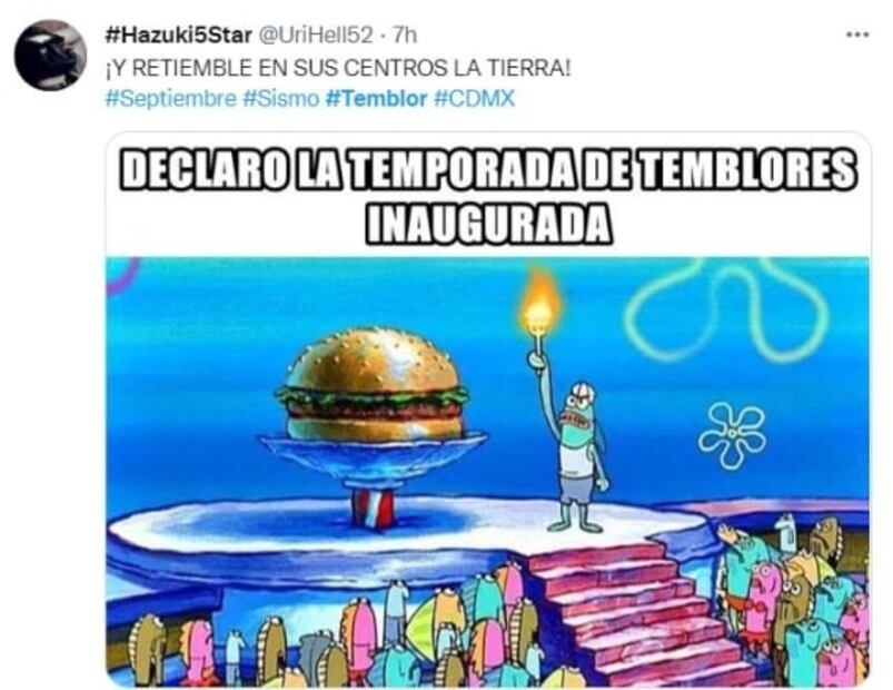 Con memes, inauguran la "temporada de temblores" en septiembre