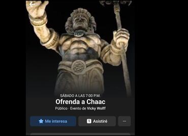 Organizan ofrenda al dios Chaac: influencer invita a reunirse al pie de la estatua en Telchac Puerto
