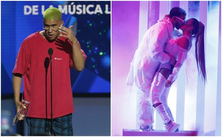 Critican uñas verdes de Bad Bunny y sorprende beso húmedo en los Latin Billboard