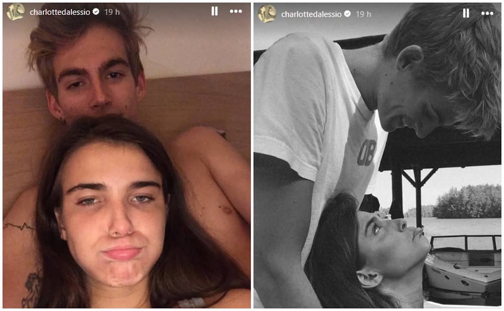 Presley Gerber con su exnovia Charlotte D'Alessio.
Instagram charlottedalessio