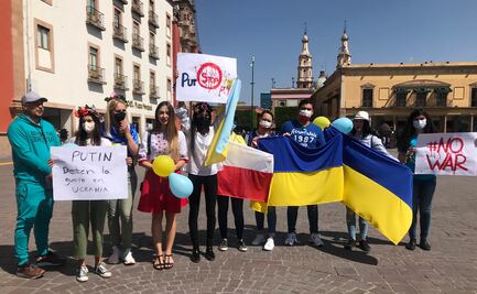 Comunidad ucraniana en Guanajuato marcha por la paz; piden a mexicanos orar por su país 