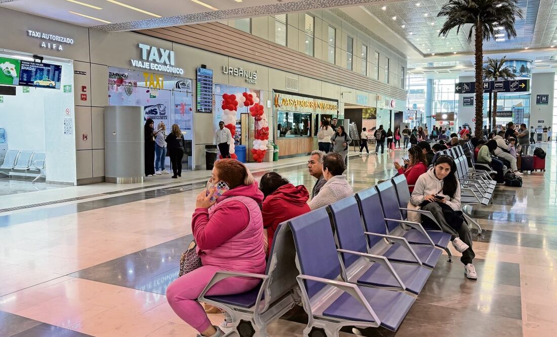 En el AIFA existen 10 opciones de empresas de servicio de taxi. Foto: Arturo Contreras / EL UNIVERSAL