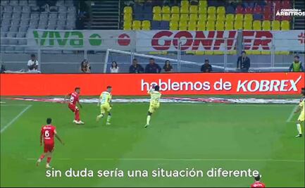 La Comisión de Árbitros explicó por qué no cobró penalti en contra del América vs Toluca