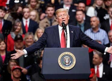 Trump: Pese a "noticias falsas", tuve una gran reunión con Merkel