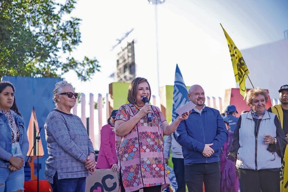 La precandidata de la oposición dice que el adversario a vencer en los comicios de 2024 es el partido de Morena. Foto: Especial