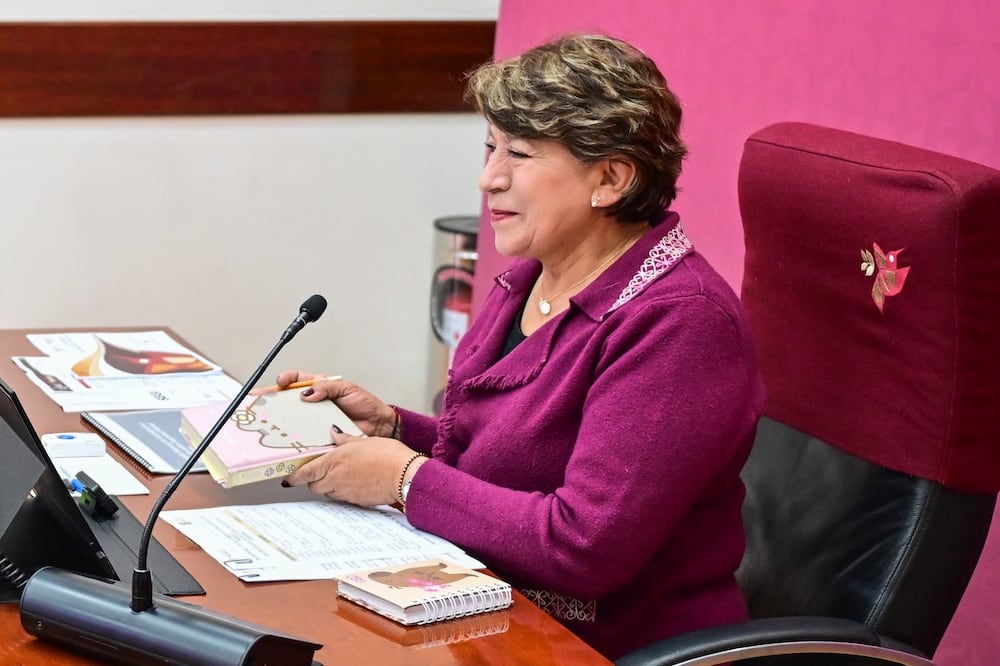 La gobernadora del Edomex compartió que la reducción en incidencia delictiva se acompaña de una mejora en la percepción sobre el desempeño de las autoridades. Foto: Especial