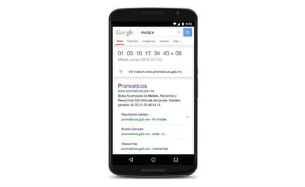Conoce los resultados de la lotería con Google
