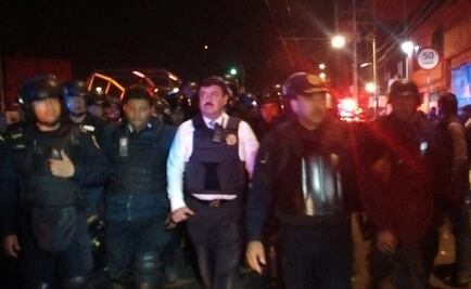 Gresca en Taxqueña deja 6 detenidos y 13 policías heridos