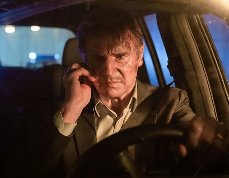 Liam Neeson en "Contrarreloj". Fuente: Twitter @SoyAlPacine