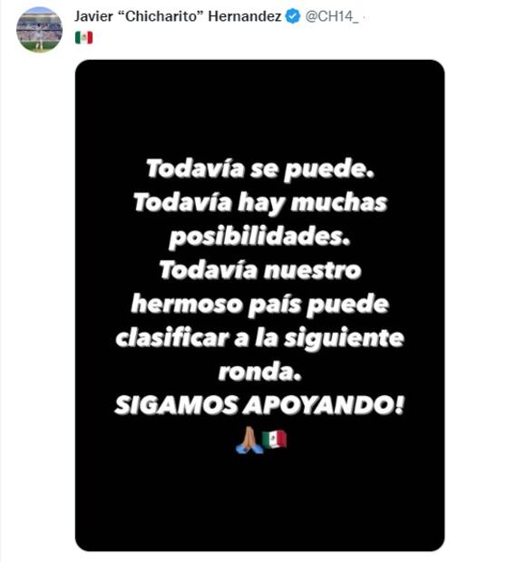 Chicharito Hernández manda contundente mensaje tras derrota de México vs Argentina