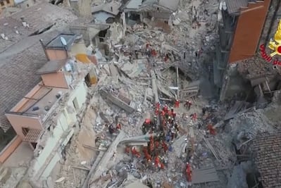 Imágenes de Amatrice, Italia, tras terremoto