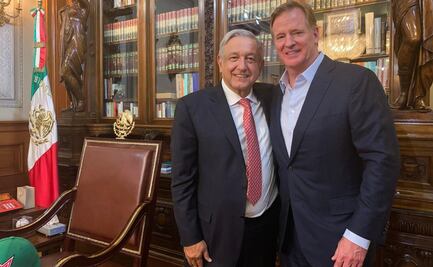 AMLO platica sobre el T-MEC con Roger Goodell, alto comisionado de la NFL 
