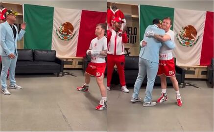 VIDEO: Así fue el palomazo de Eduin Caz y Saúl 'Canelo' Álvarez previo a la pelea con GGG