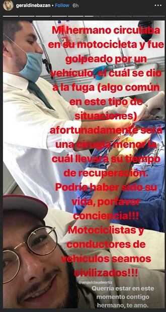 Atropellan a hermano de Geraldine Bazán y se da a la fuga el chofer